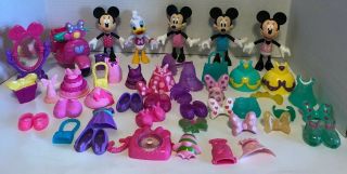 Disney Minnie Mouse Bow - Tique Dress Up Dolls Snap On N 