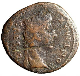 First Roman Emperor Large Coin Of Augustus " Portrait & Altar Lugdunum " Certified