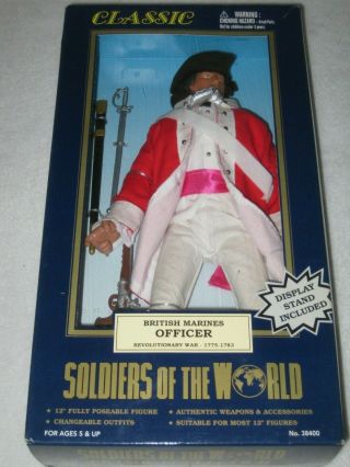 British Marines Officer Revolutionary War Soldiers Of The World Classic 12 "