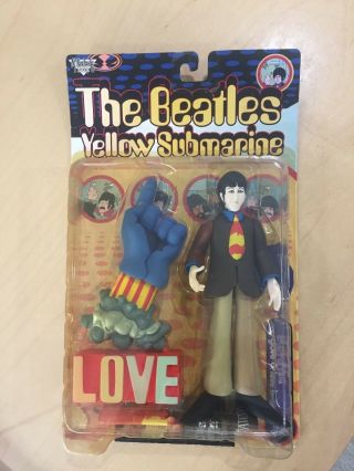 Beatles Yellow Submarine Paul Mccartney Action Figure With Glove & Love Base