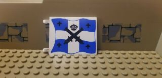 Lego Pirates Flag 6 X 4 With Crossed Cannons Set 6274 Caribbean Clipper Ship