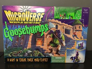 Vtg Goosebumps 1996 A Night In Terror Tower Micro Play Kenner Microverse Playset