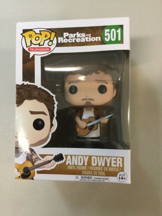 Funko Pop Andy Dwyer 501 Parks & Recreation Box Has Dents & Creases Vaulted