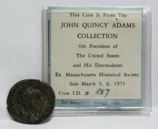 Roman Empire Coin Gordian Iii 238 - 244 Ar Antoninianus From John Quincy Adams Col