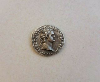 Ancient Roman Empire Domitian Ar Denarius Silver Coin Ad 81 - 96