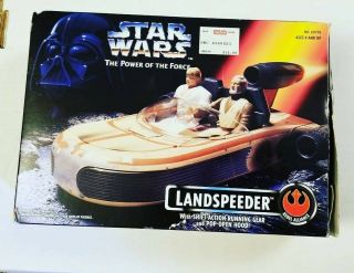 L@@k 1995 Star Wars Power Of The Force Potf2 Landspeeder Vehicle Kenner