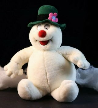 Vintage Gemmy Frosty The Snowman Large Plush Sings " Frosty The Snowman "