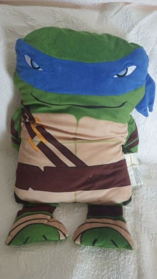 2013 Viacon Nickelodeon Tmnt Leonardo Plush Turtle Pillow 41 " Tall