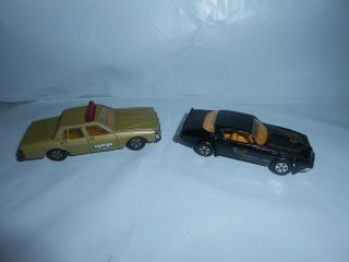 Vtg 1980s Ertl Smokey And The Bandit Chase Bonneville Sheriff Car Turbo Firebird