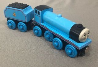 Thomas & Friends Wooden Train GORDON AND SPENCER the tank engines w/ tenders 3