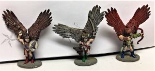 Grenadier Winged Folk 120 3x Miniature Figures Loose Painted