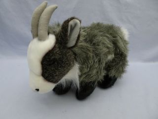 Nat And Jules Plush Soft Stuffed Toy Animal By Demdaco Gray Mountain Goat Billy