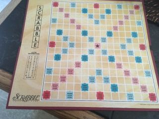1999 Scrabble Board Only For Replacement Or Crafts