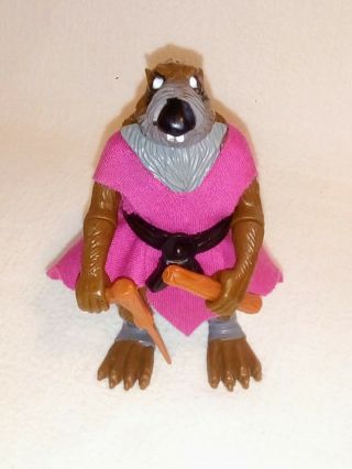 SPLINTER 1988 Teenage Mutant Ninja Turtles Toy Action Figure TMNT Rat Master Man 3