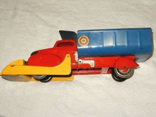 1940 Marx Lumar Contractors Dump Truck W/scoop Pressed Steel Toy Christmas Gift