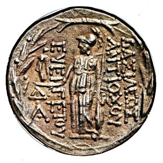 138 - 129 BC Greek - Syria Antiochus VII AR Tetradrachm Coin NGC EF 2