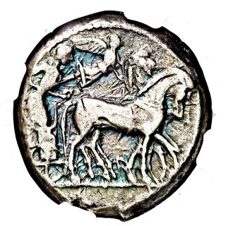 480 - 475 BC Greek Sicily Syracuse AR Tetradrachm Coin NGC Choice F 5/5 3/5 2