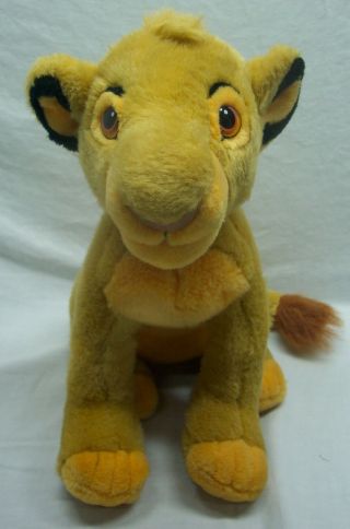 Walt Disney Store The Lion King Young Simba Lion 13 " Plush Stuffed Animal Toy