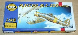 40 - 0820 Smer 1/48th Scale Macchii M.  C.  200 Saetta Plastic Model Kit