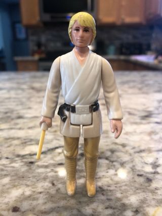 Vintage 1977 Star Wars First 12 Luke Skywalker Farm Boy Lettered Hilt Lightsaber