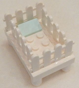 Lego Baby Crib Minifigure Scale Furniture Figure Nursery Bed Minifig 60134