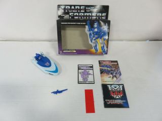 Vintage 1986 Transformers G1 Scourge Decepticon W/ Box Hasbro