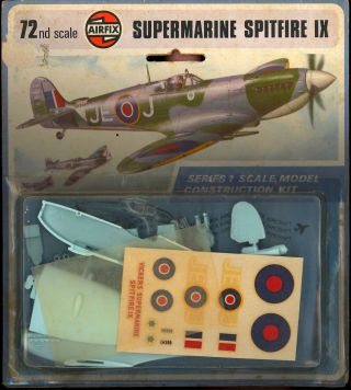 1973 Airfix Models 1/72 Supermarine Spitfire Ix British Wwii Fighter
