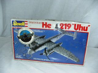 1983 Revell Heinkel He 219 " Uhu " 1:72 Scale 4127: Model