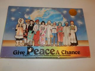 1985 Give Peace A Chance Board Game,  International Peace Prize Winner Game