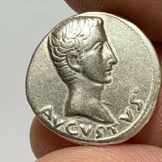 Ancient Roman Emperor Augustus 27 Bc - 14ad 2.  9gr 19.  1mm