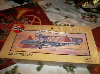 Vintage 1993 Airfix " Classic Airliners " H.  P.  42 " Hercules,  1/144 Complete Kit
