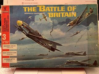 The Battle Of Britain Renwal Products (1968) Unpunched 3 Games In 1 Gamescience