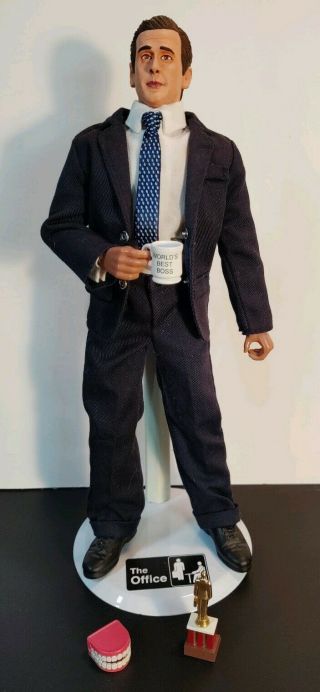 Custom 1/6 Steve Carell As Micheal Scott From The Office 12 " Figure With Base