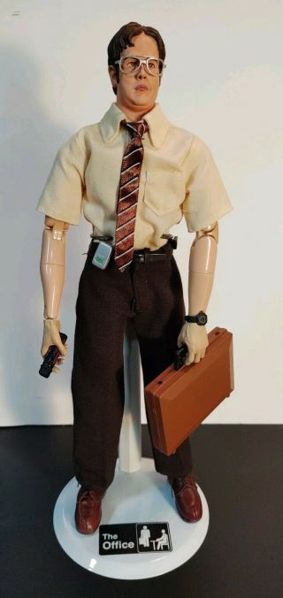 Custom 1/6 Rainn Wilson As Dwight Schrute From The Office 12 " Figure With Base