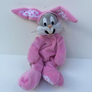 Bugs Bunny Pink Plush Looney Tunes Warner Brothers Store Easter Rabbit 11 " Toy