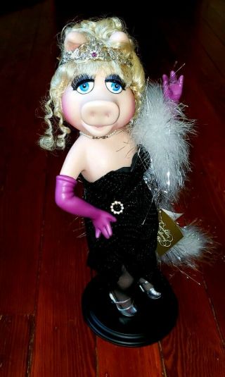 Vintage 16 - Inch Miss Piggy Porcelain Doll Franklin Heirloom Millennium Toy