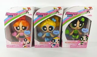 Powerpuff Girls Hair Brush Doll Set Of 3 Blossom Bubbles Buttercup