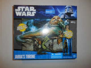 Star Wars Walmart Exclusive Jabba With Throne & Oola Mib