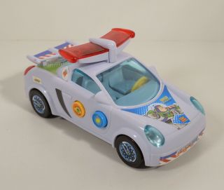 Talking Light - Up Buzz Lightyear Pull - Back & Go Police Car Disney Toy Story