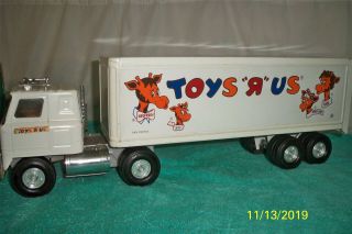 Ertl Toys R Us Semi - Truck With Doors Good Old Toy Pressed Steel 22 " Long