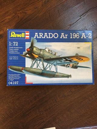 40 - 04197 Revell 1/72nd Scale Arado Ar 196a - 2 German Seaplane Fighter Bag
