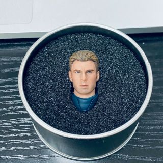 Sq - Ceh - Shf: Custom Painted Head And Neck For Shf Captain America (no Figure)