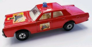 Matchbox Lesney No 59 Or 73 Superfast Mercury Fire Chiefs Car Red Loose Vintage