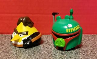 Star Wars Angry Birds Power Battlers Han Solo Bord And Boba Fett Piggy Kids Toys