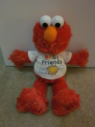 2017 Gund Sesame Street Best Friend Elmo Talking 14 " Plush - Great