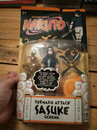 Naruto - 2002 - Shonen Jumps 4 " Sasuke Uchiha - Tornado Attack - Figure - Rare