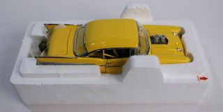 Danbury 1957 Chevy Pro Street Hardtop 1:24 Scale Bel Air Yellow Classic Car