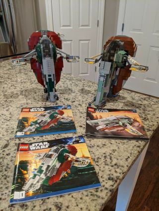 Lego Star Wars Slave 1,  8097 & 6209 No Minifigs Both 99