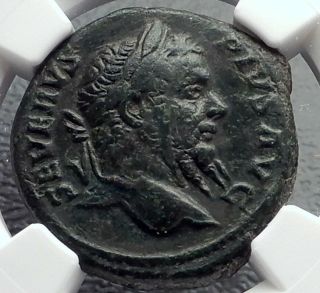 Septimius Severus 210ad Rome Britain Victory Rare Ancient Roman Coin Ngc I60426