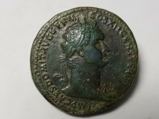 Domitian,  As Augustus (ad 81 - 96).  Ae Sestertius